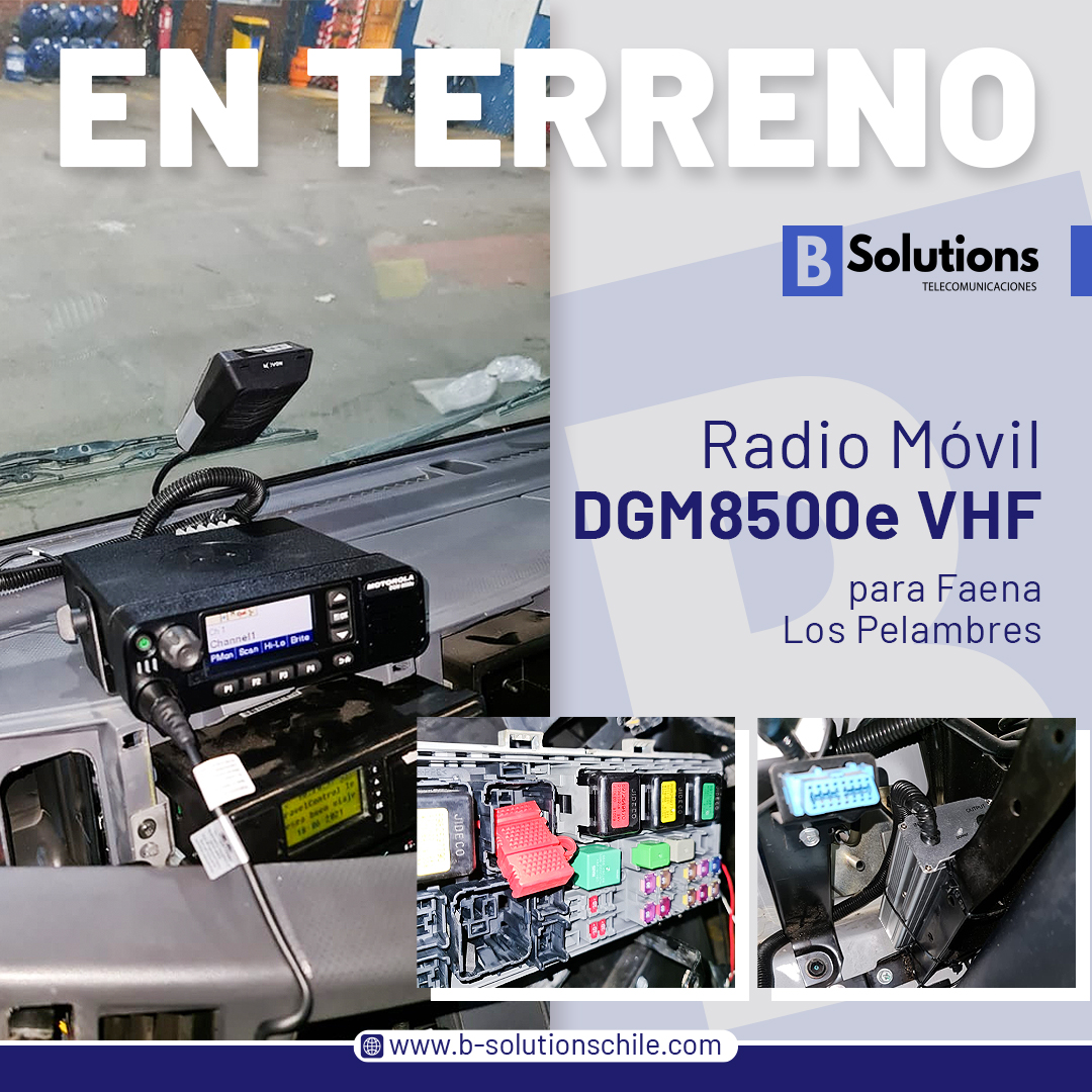 En terreno instalacion radio DGM8500e