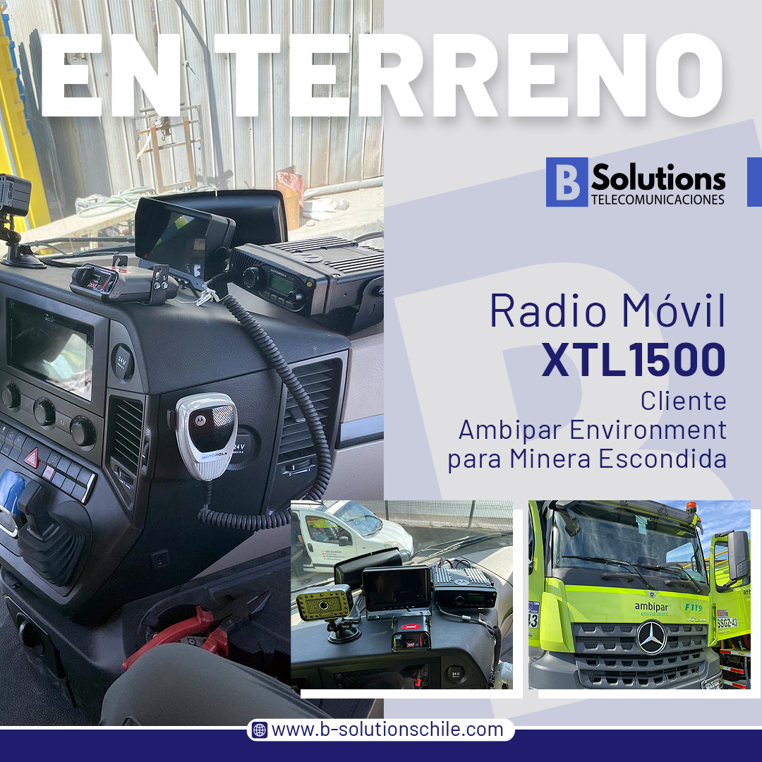 En terreno instalacion radio XTL1500